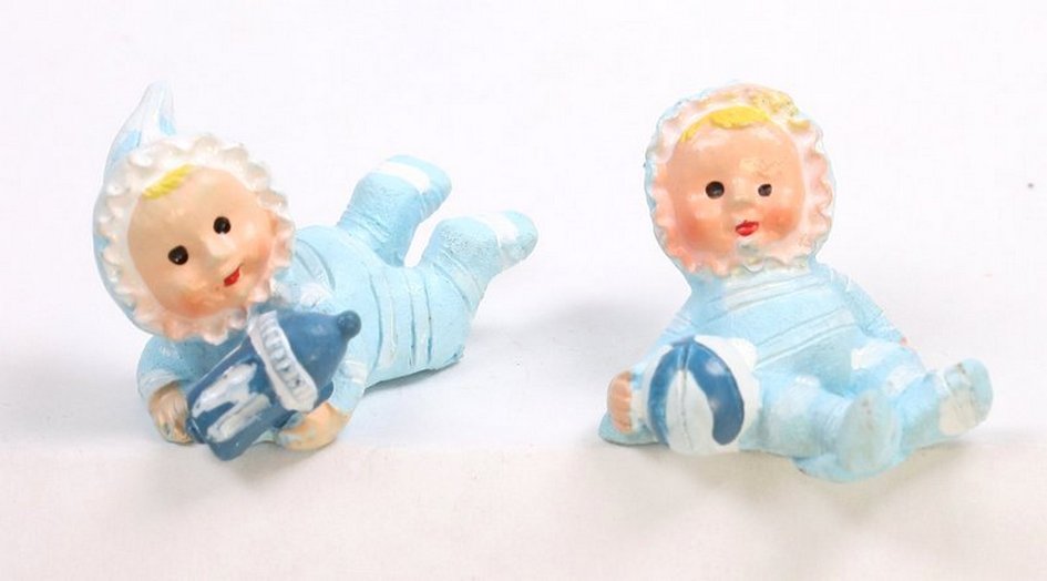 Babies - Lil Blue Boys - Set of 4 - Dollhouse Minis - 205-5257A