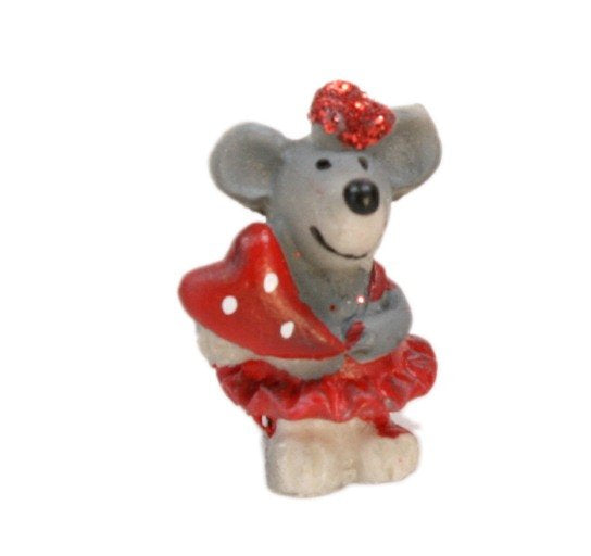 Mice - Glittery Valentine Mouse - Set of 4  - 205-5334