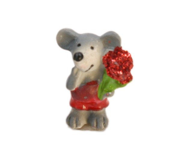 Mice - Glittery Valentine Mouse - Set of 4  - 205-5334