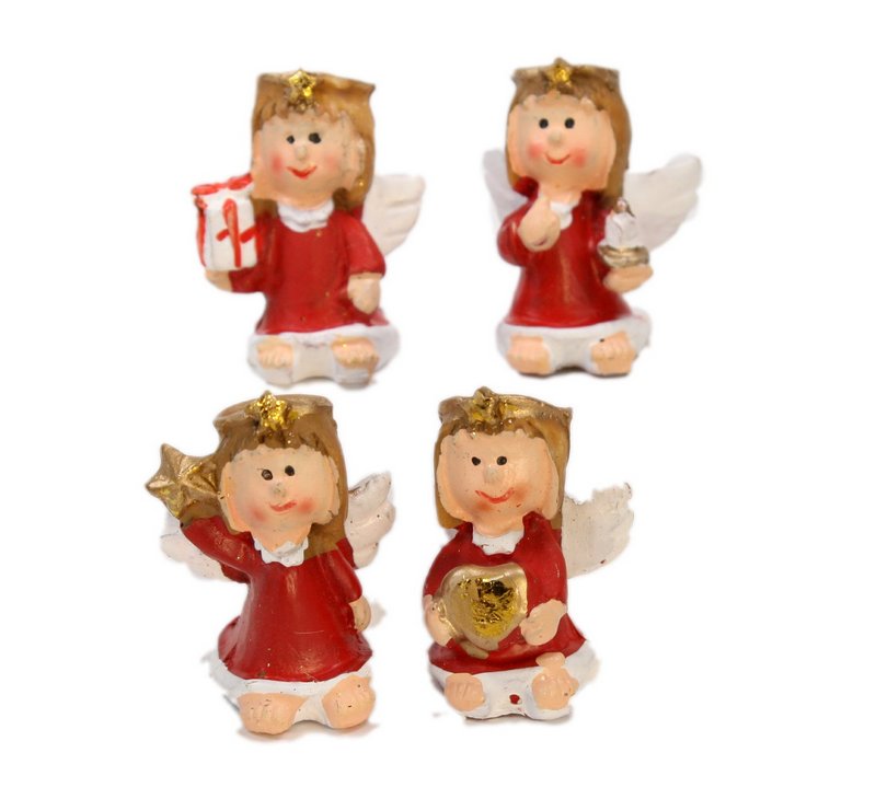 Angels - Little Red - Too Cute! - Set of 4 - 205-6304