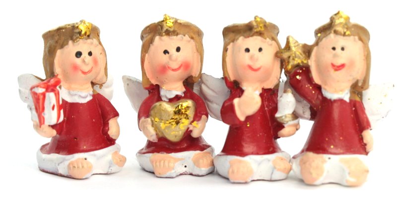 Angels - Little Red - Too Cute! - Set of 4 - 205-6304