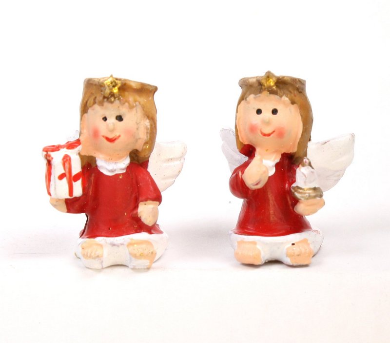 Angels - Lil Red - Set of 4 - Dollhouse Minis - 205-6304