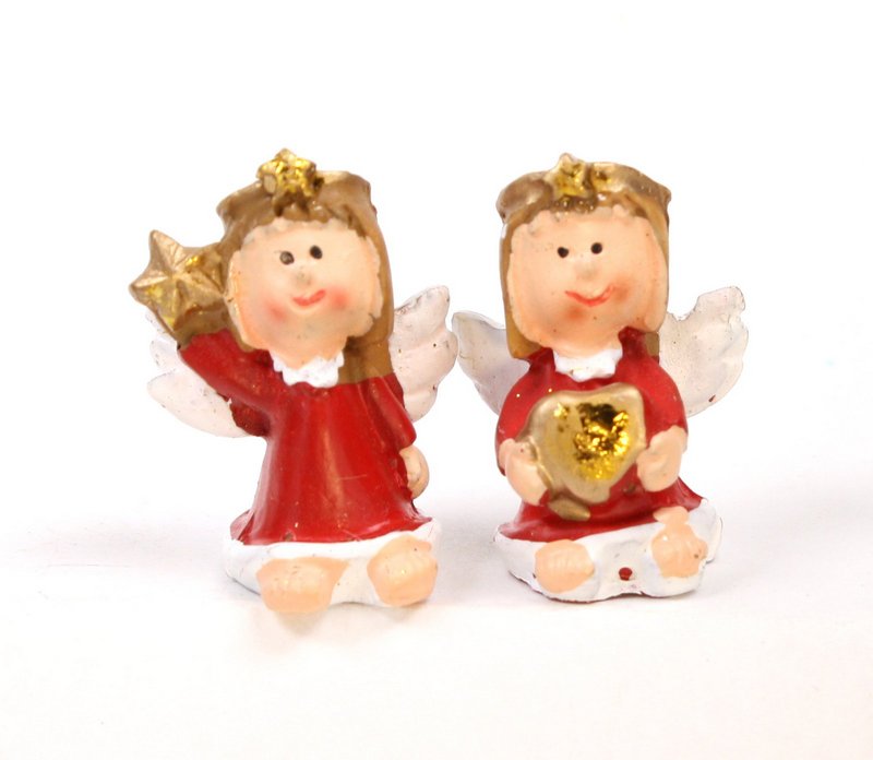 Angels - Lil Red - Set of 4 - Dollhouse Minis - 205-6304