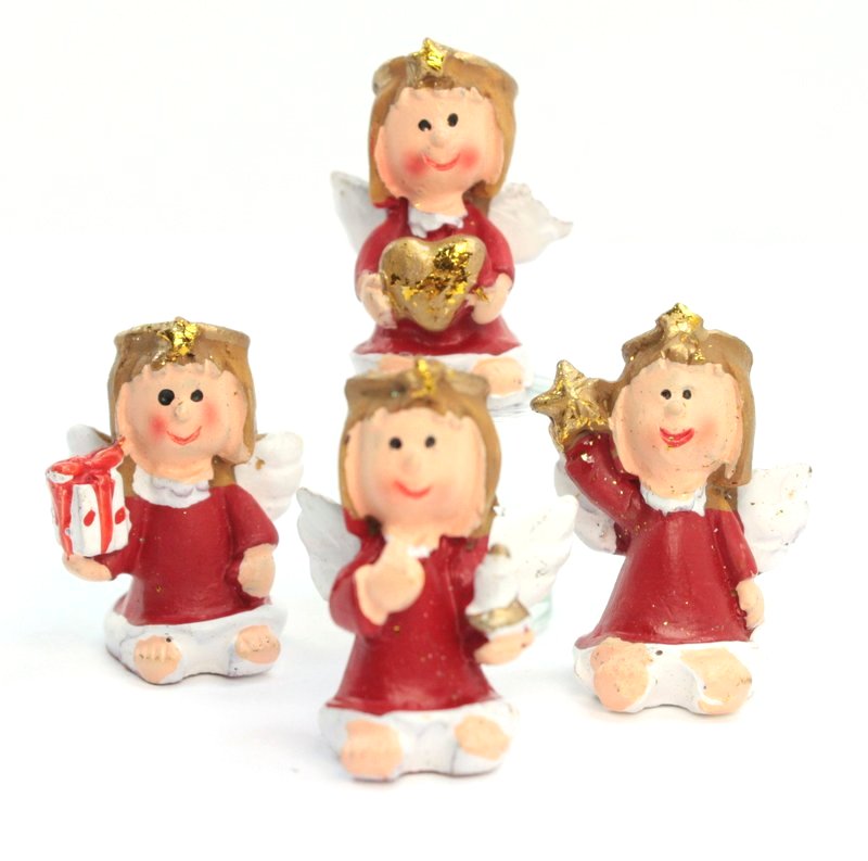 Angels - Little Red - Too Cute! - Set of 4 - 205-6304