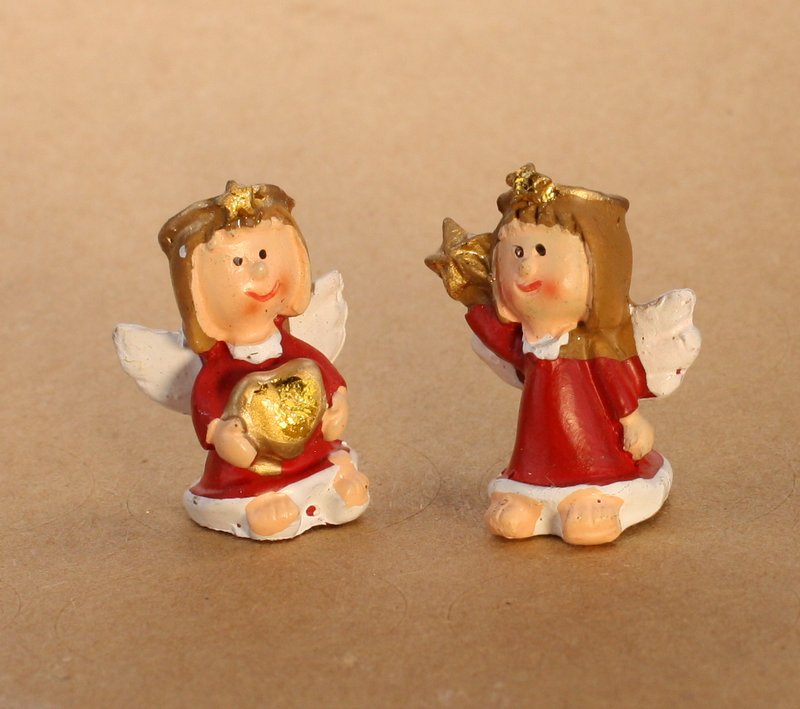 Angels - Lil Red - Set of 4 - Dollhouse Minis - 205-6304