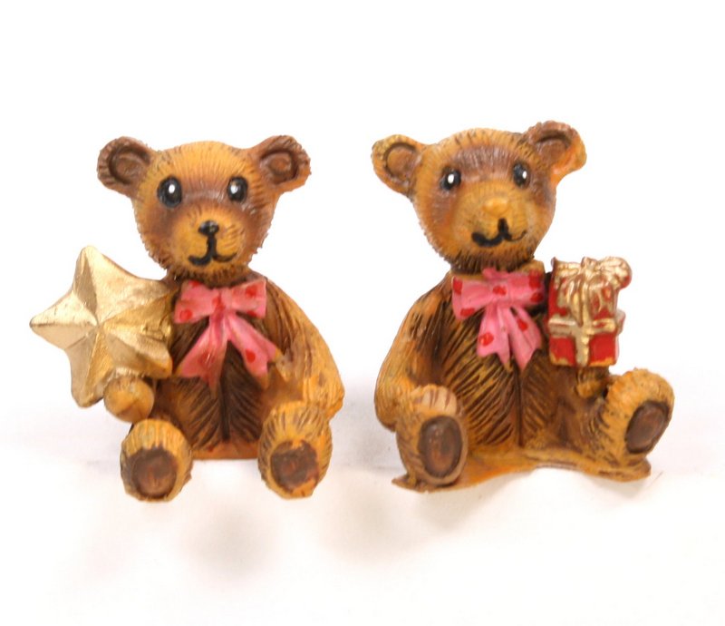 Holiday Bears - Set of 4 - Dollhouse Minis - 205-6417