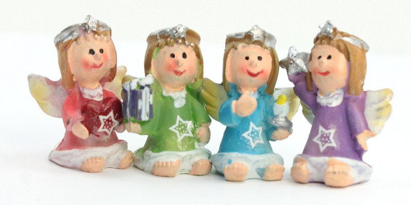 Angels - Little Cute Colorful - Set of 4 - 205-6478