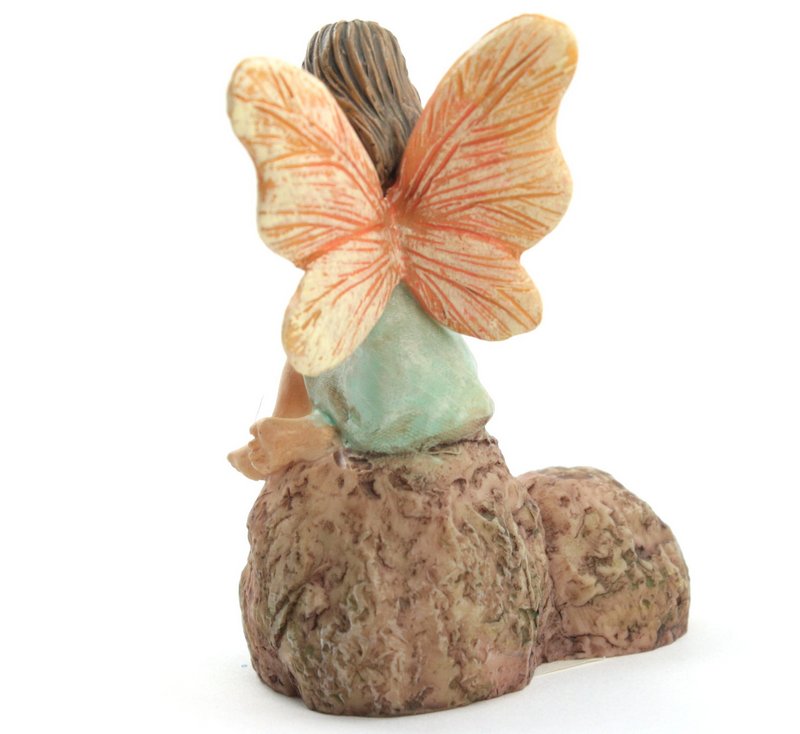 Fairy - Sitting on a Rock -  2 3/4" Tall - 207-1023