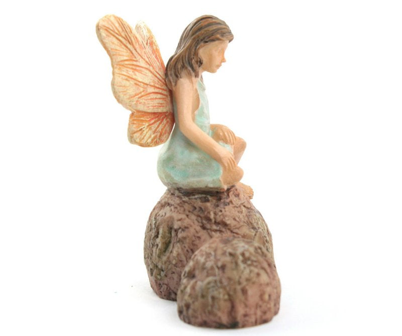 Fairy - Sitting on a Rock -  2 3/4" Tall - 207-1023