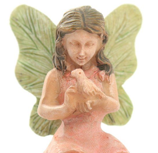 Fairy - Sitting on a tree stump -  2.5" Tall - 207-1025