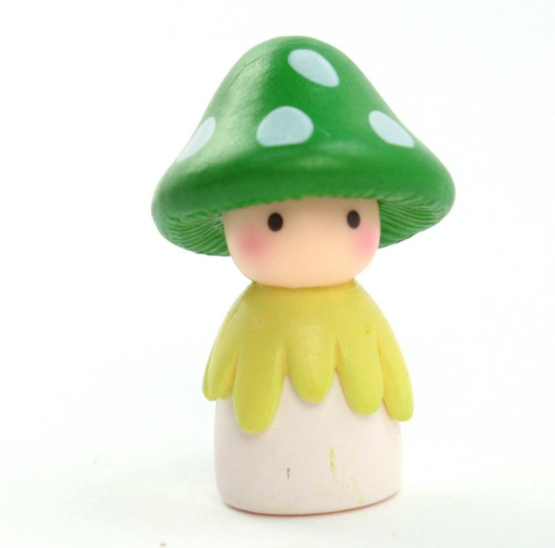 Mushroom People - 1 1/2" Tall Set of four - 207-1202