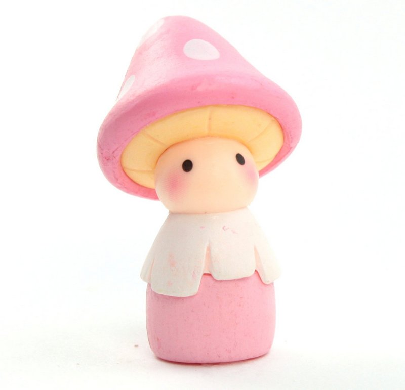 Mushroom People - 1 1/2" Tall Set of four - 207-1202