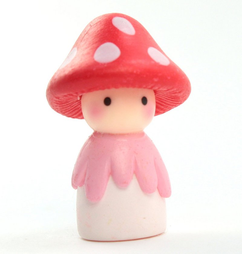 Mushroom People - 1 1/2" Tall Set of four - 207-1202