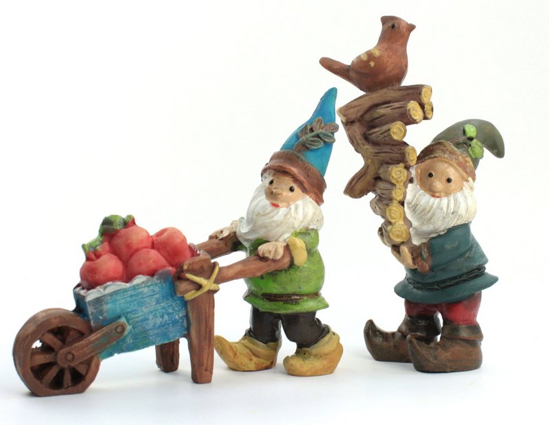 Forest Gnome Elf - Firewood Gathering - 2"  - 207-6087