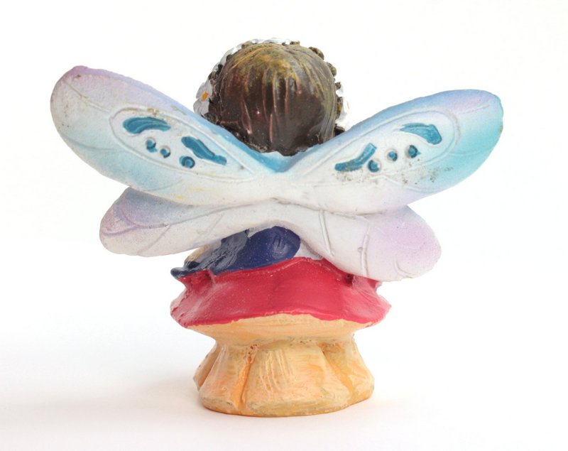 Fairy - Sitting on Mushroom  -  2" Tall - 207-6183