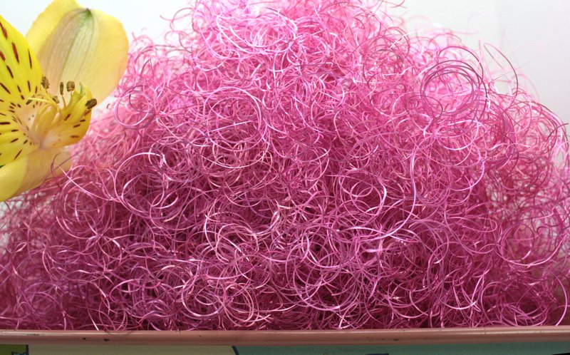 Pink - Curly German Lametta - 216-5362