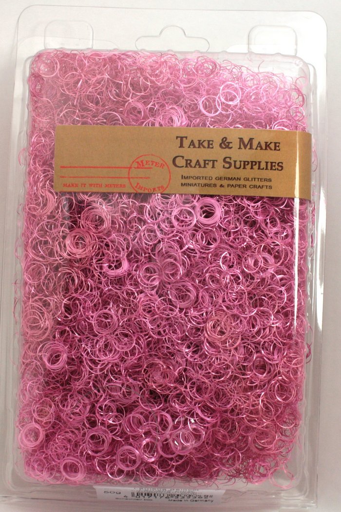 Pink - Curly German Lametta - 216-5362