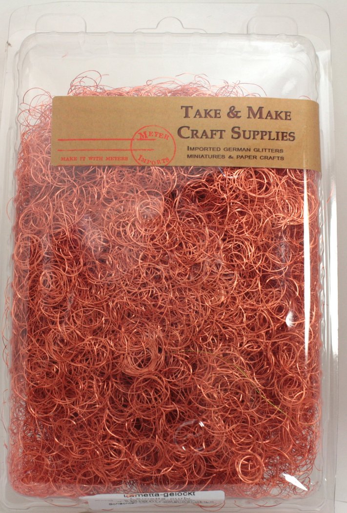 Orange- Curly German Lametta - 216-5386