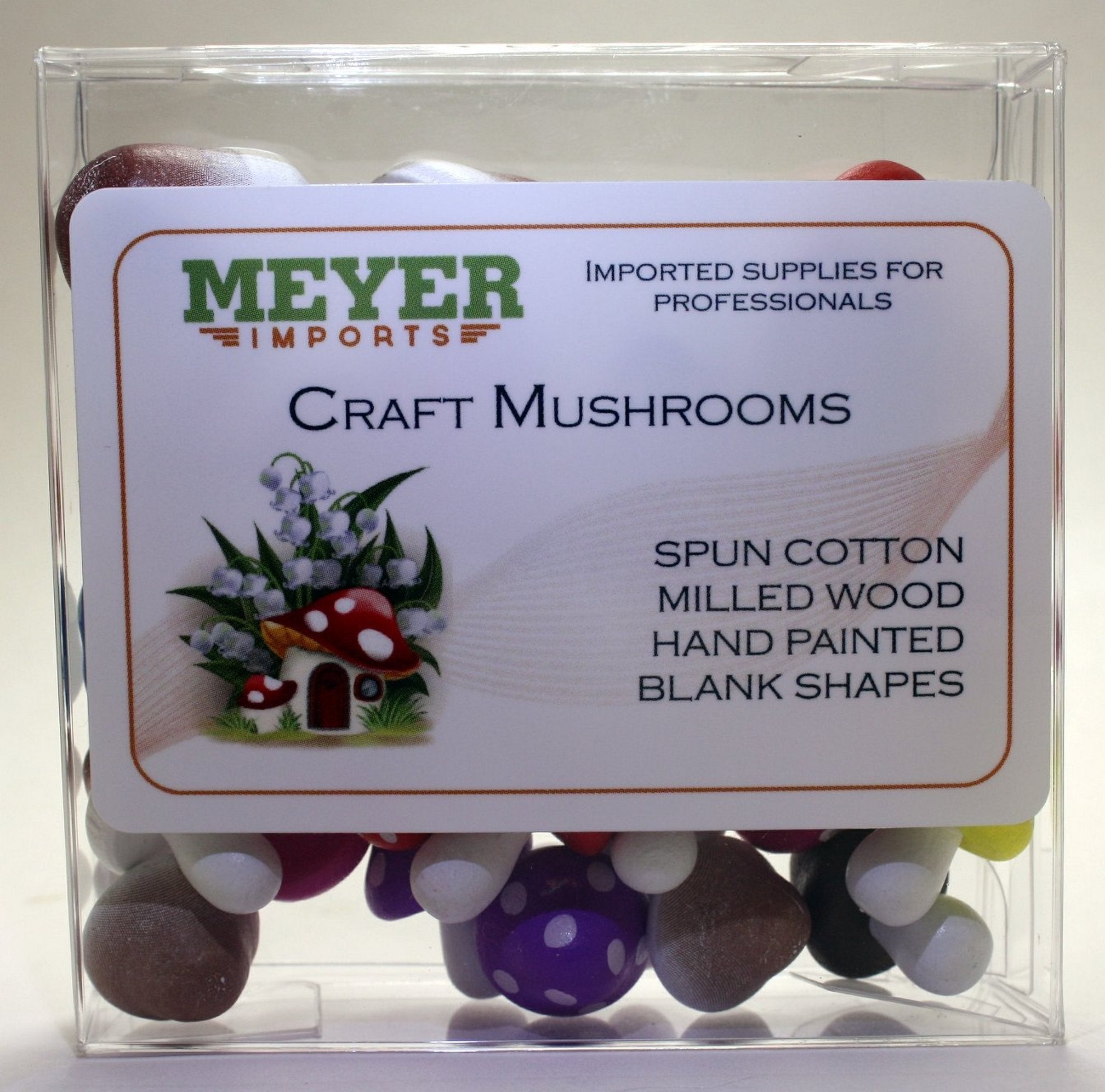 Mega-Mix Wood Hand Crafted Mushrooms! 28 pieces  218-0138