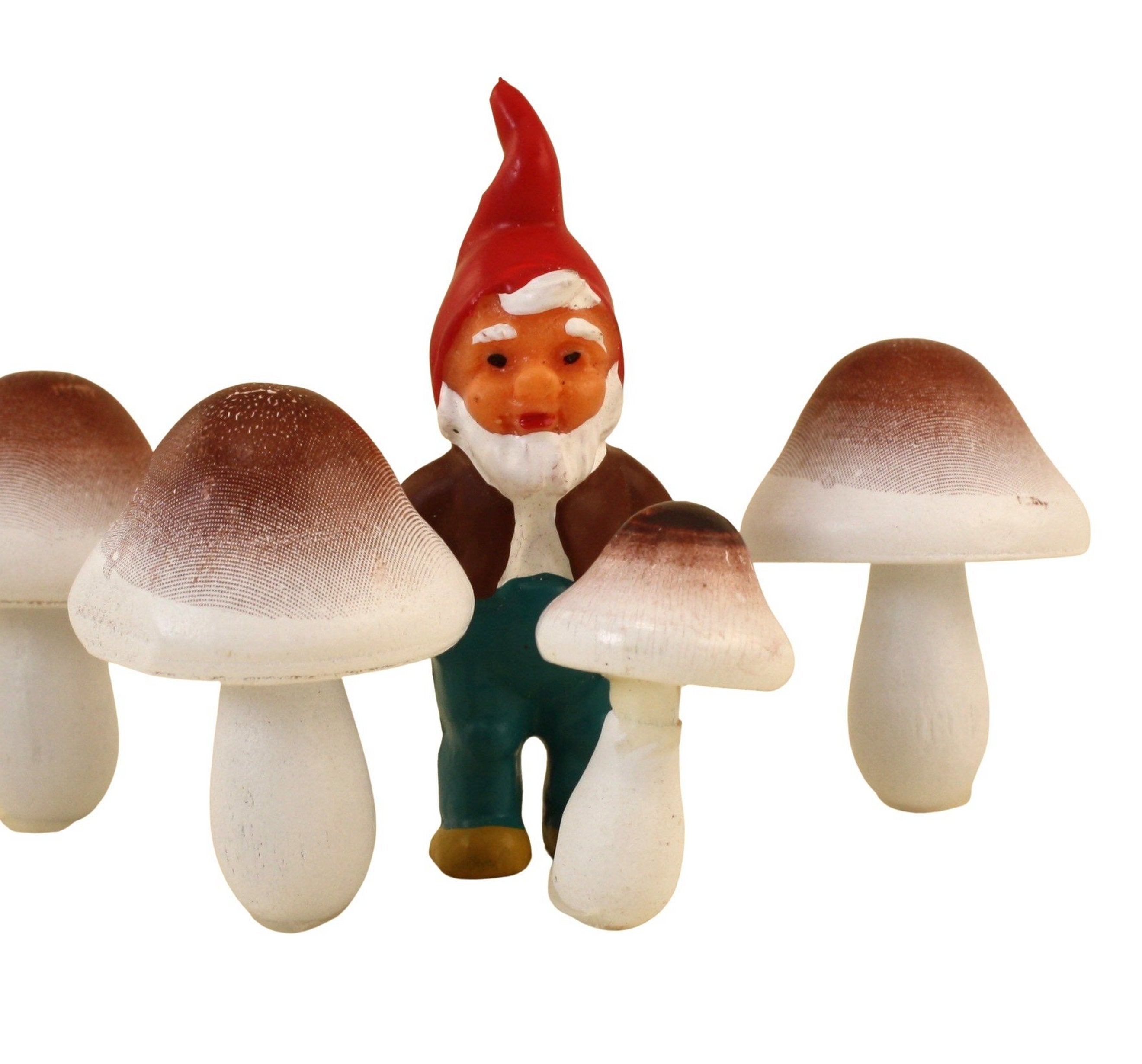 Natural White - Large 1.25" Wood Crafted - Mushrooms 218-0142