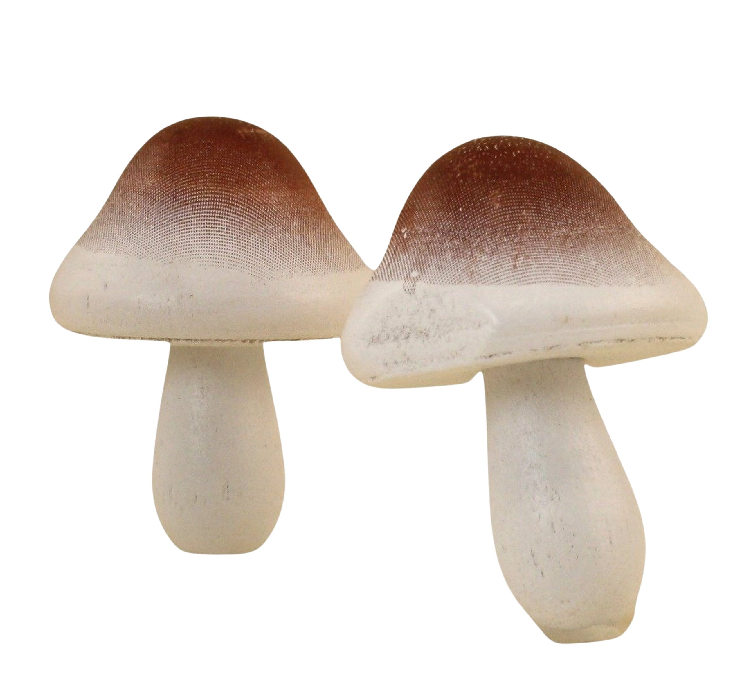 Natural White - Large 1.25" Wood Crafted - Mushrooms 218-0142