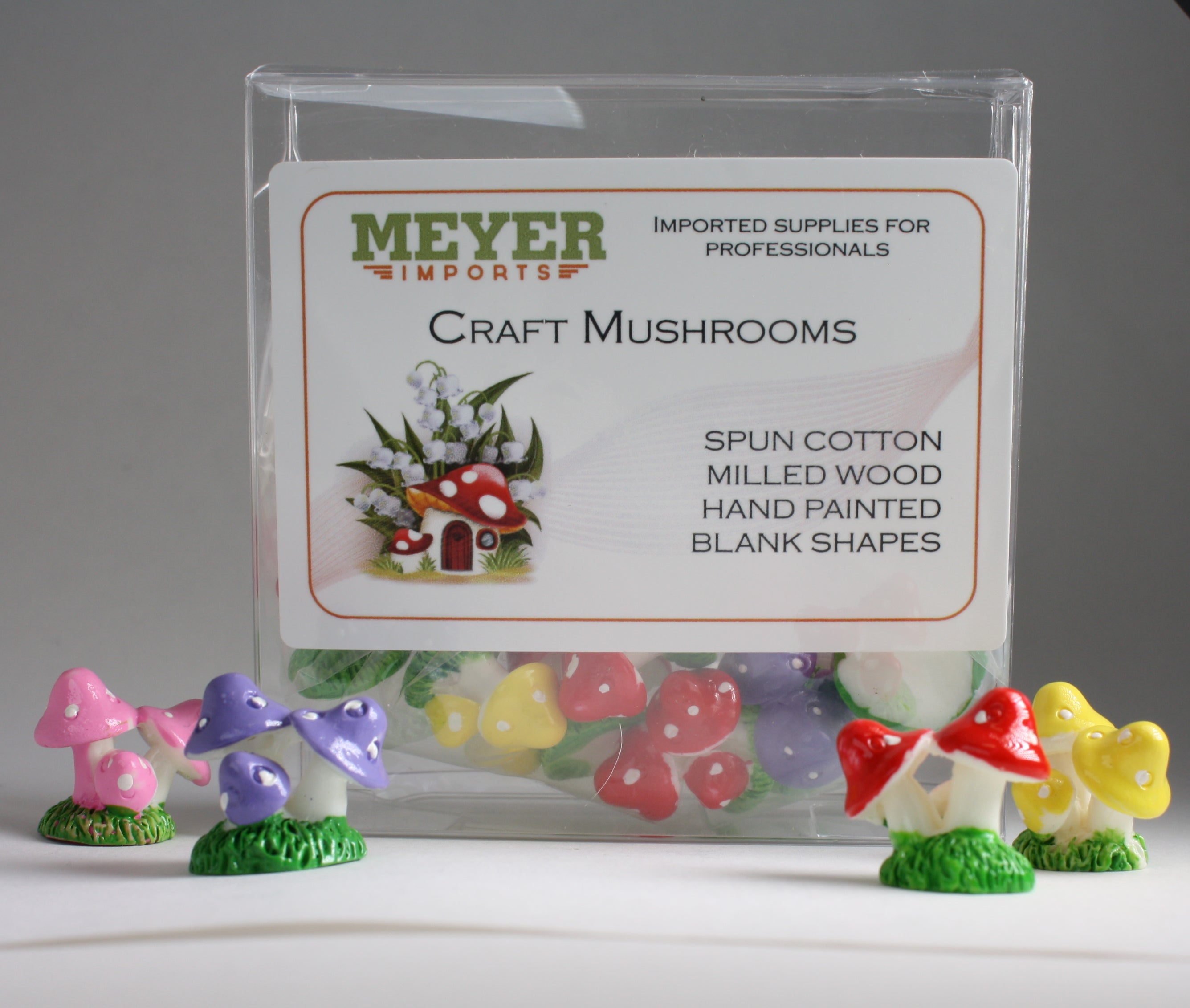 Mega-Mix  - Resin Hand Crafted Mushrooms! 10 pieces  218-0145