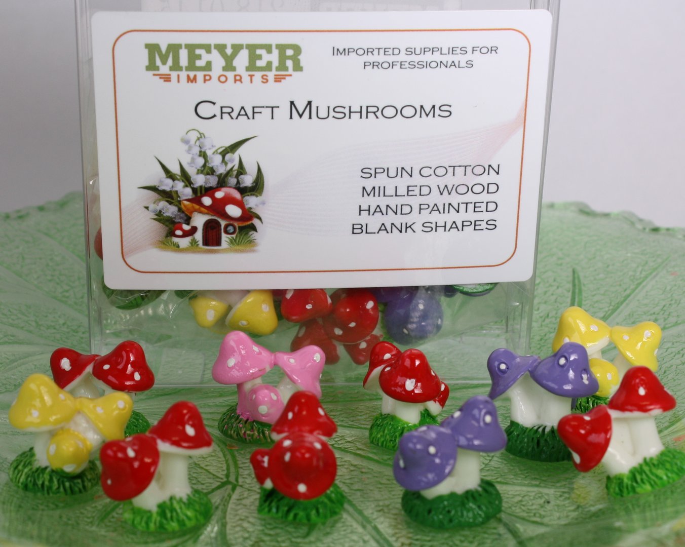 Mega-Mix  - Resin Hand Crafted Mushrooms! 10 pieces  218-0145