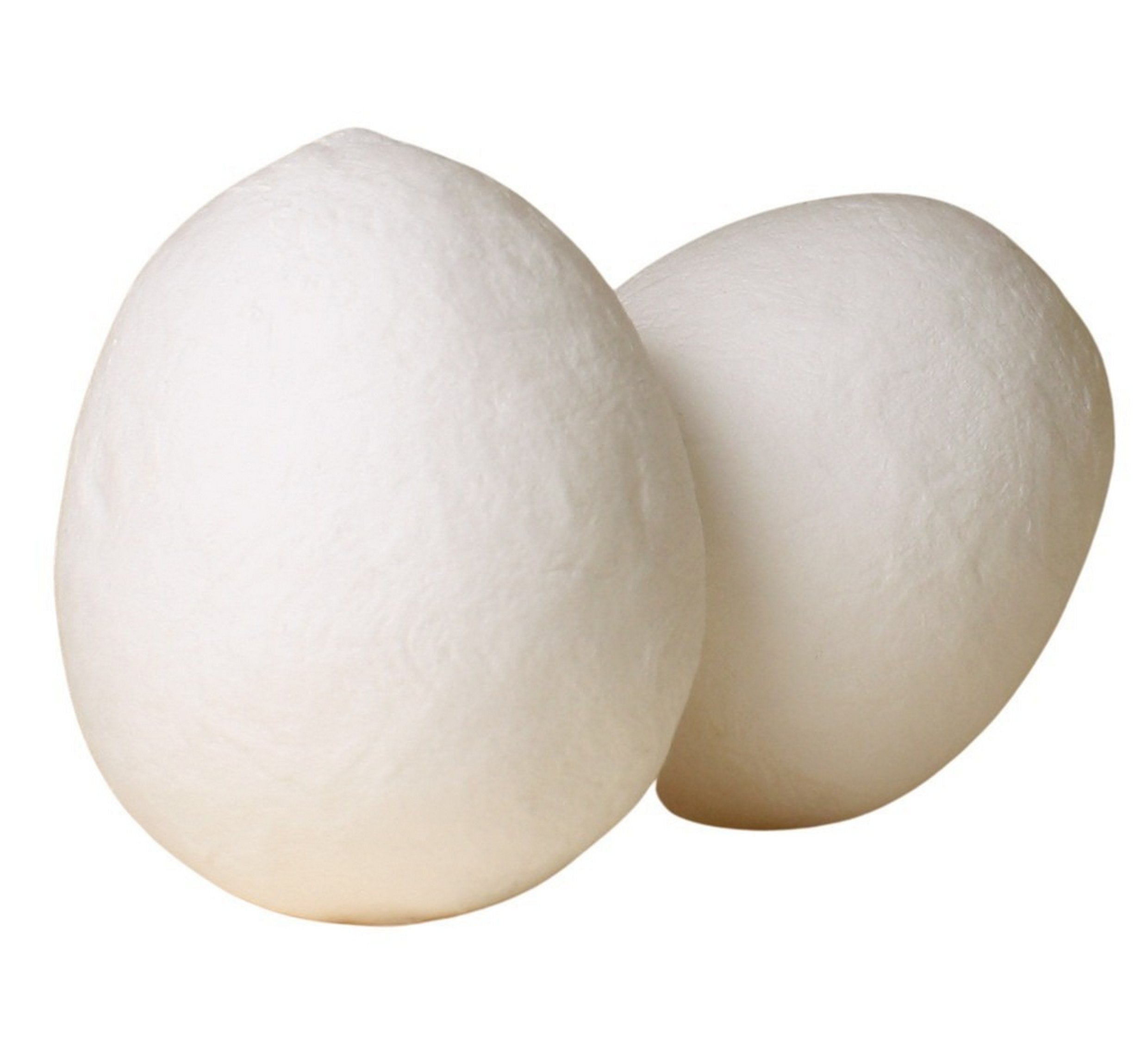 Eggs - Large - 2" White Spun Cotton - Set of 6 - 218-0161