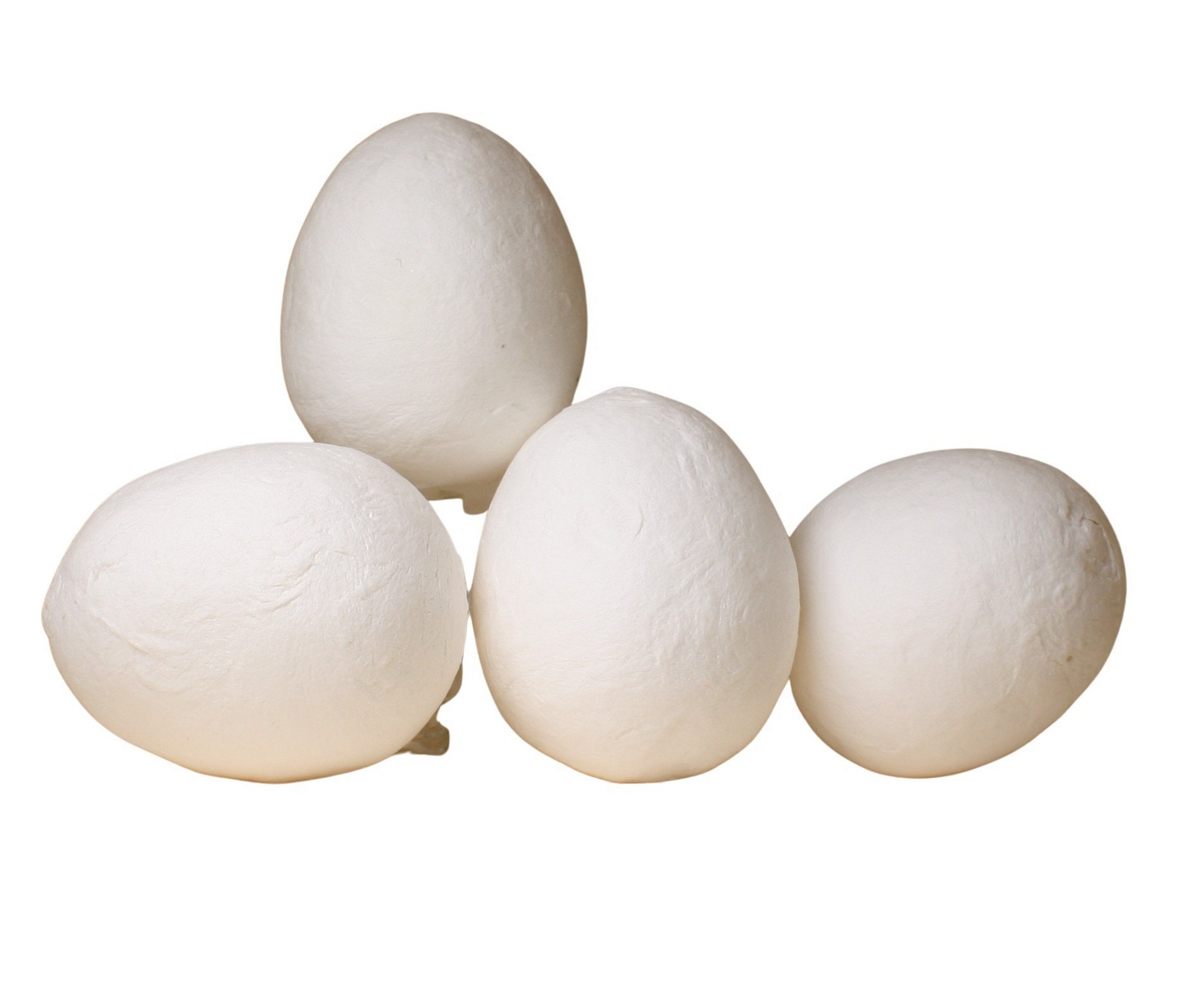 Eggs - Large - 2" White Spun Cotton - Set of 6 - 218-0161