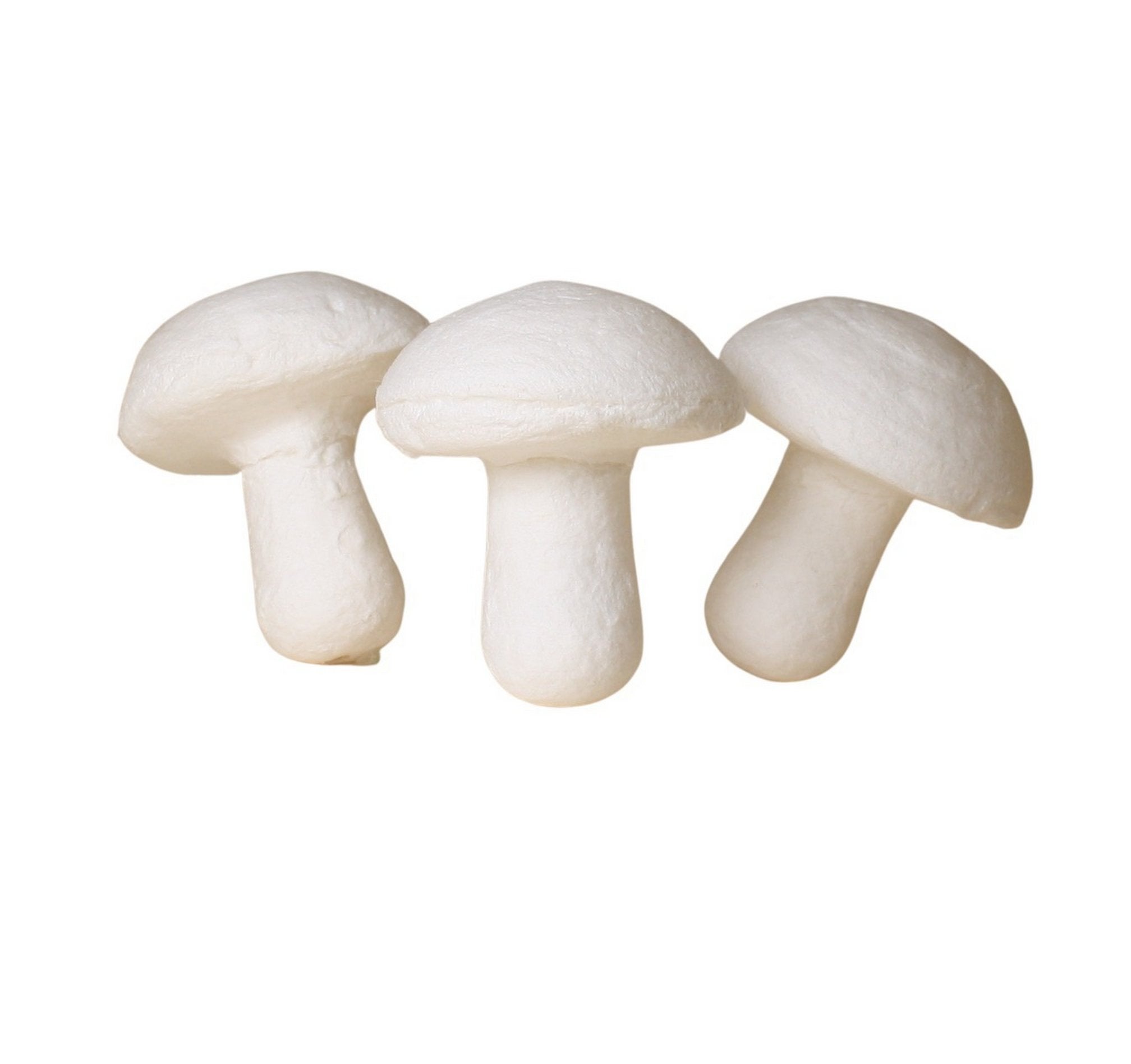 Mushrooms - Large - 1.5" White Spun Cotton - 10 Pcs - 218-0162