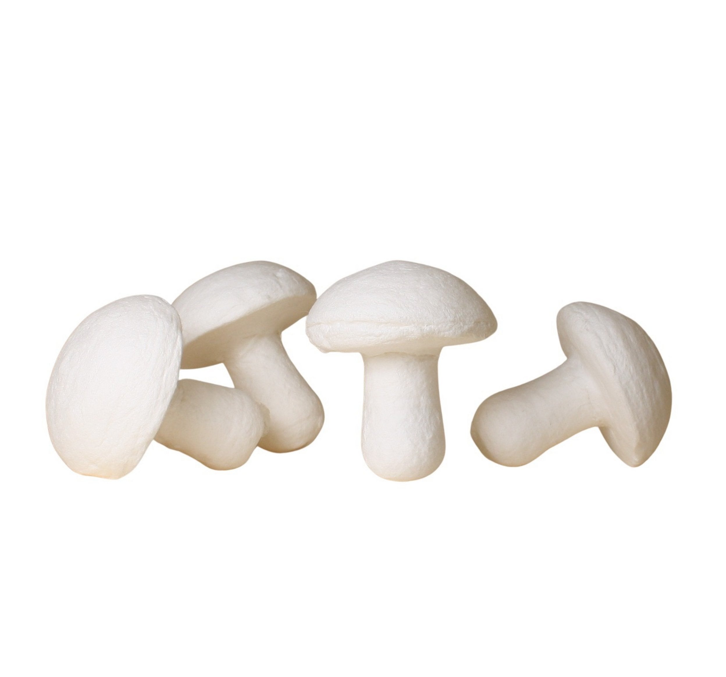 Mushrooms - Large - 1.5" White Spun Cotton - 10 Pcs - 218-0162