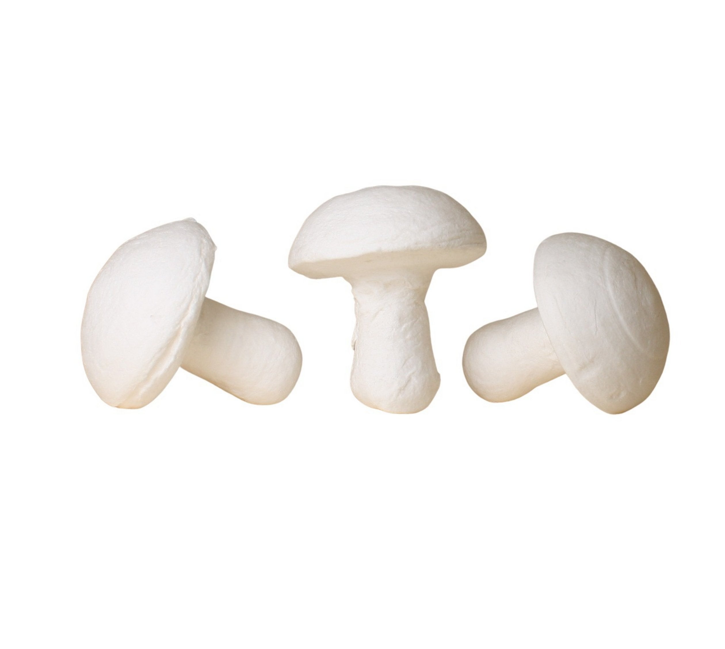 Mushrooms - Large - 1.5" White Spun Cotton - 10 Pcs - 218-0162