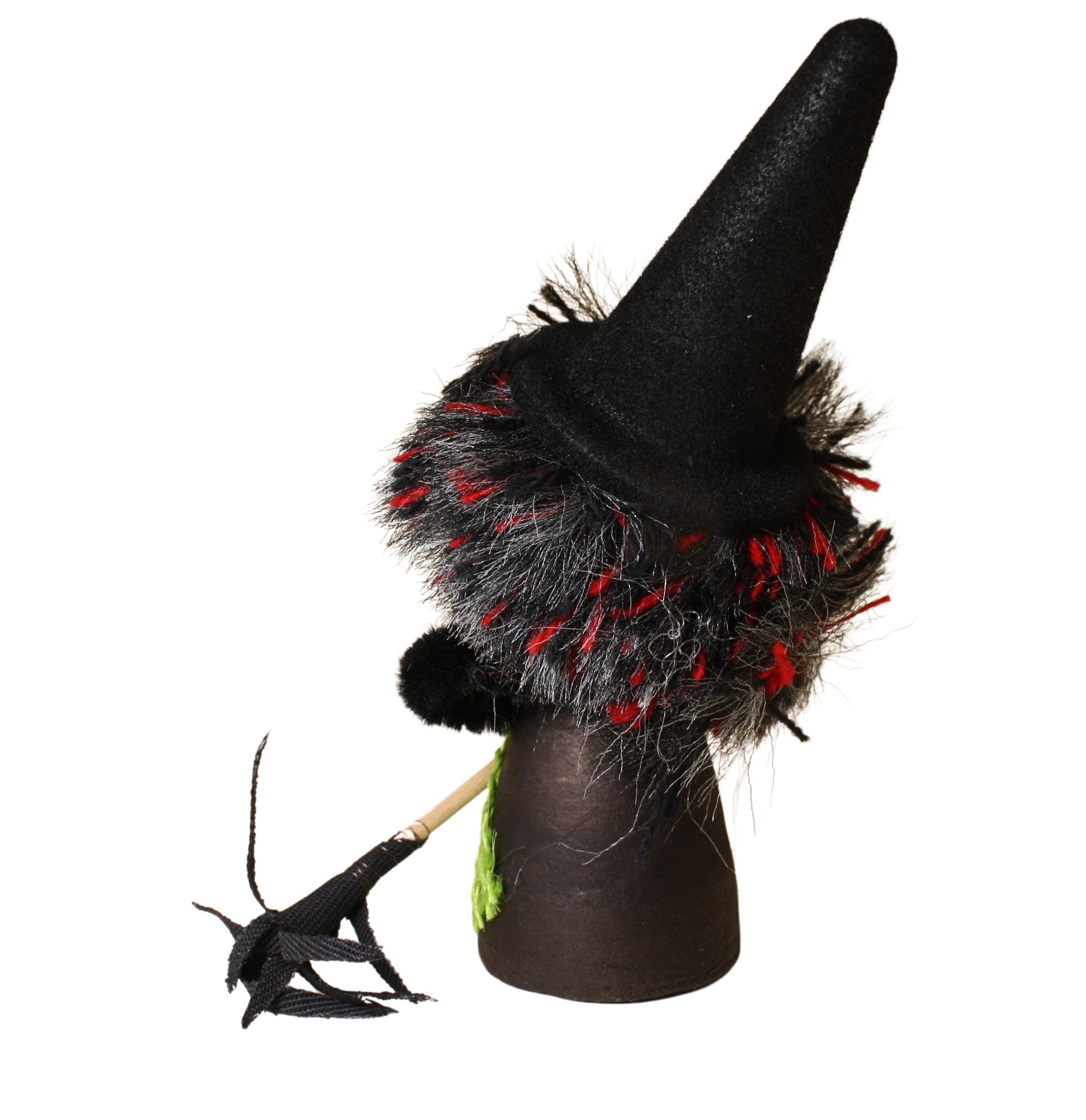 Halloween Witch - Decorated Spun Cotton  - 4" Tall - 218-0164