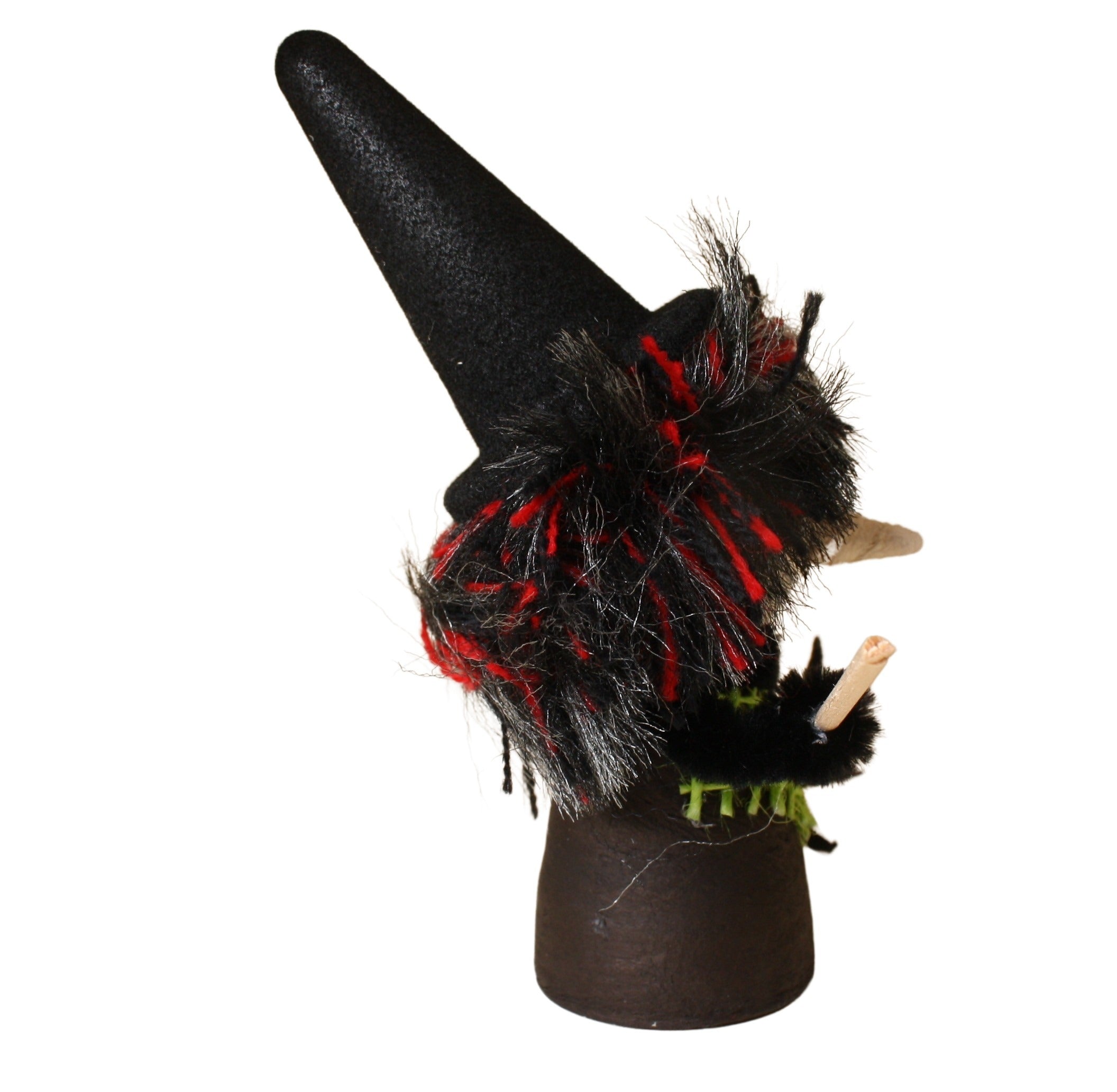 Halloween Witch - Decorated Spun Cotton  - 4" Tall - 218-0164