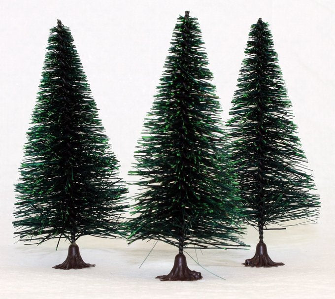 Bottle Brush Trees - 4" - 2 Pcs Set - (218-0254)