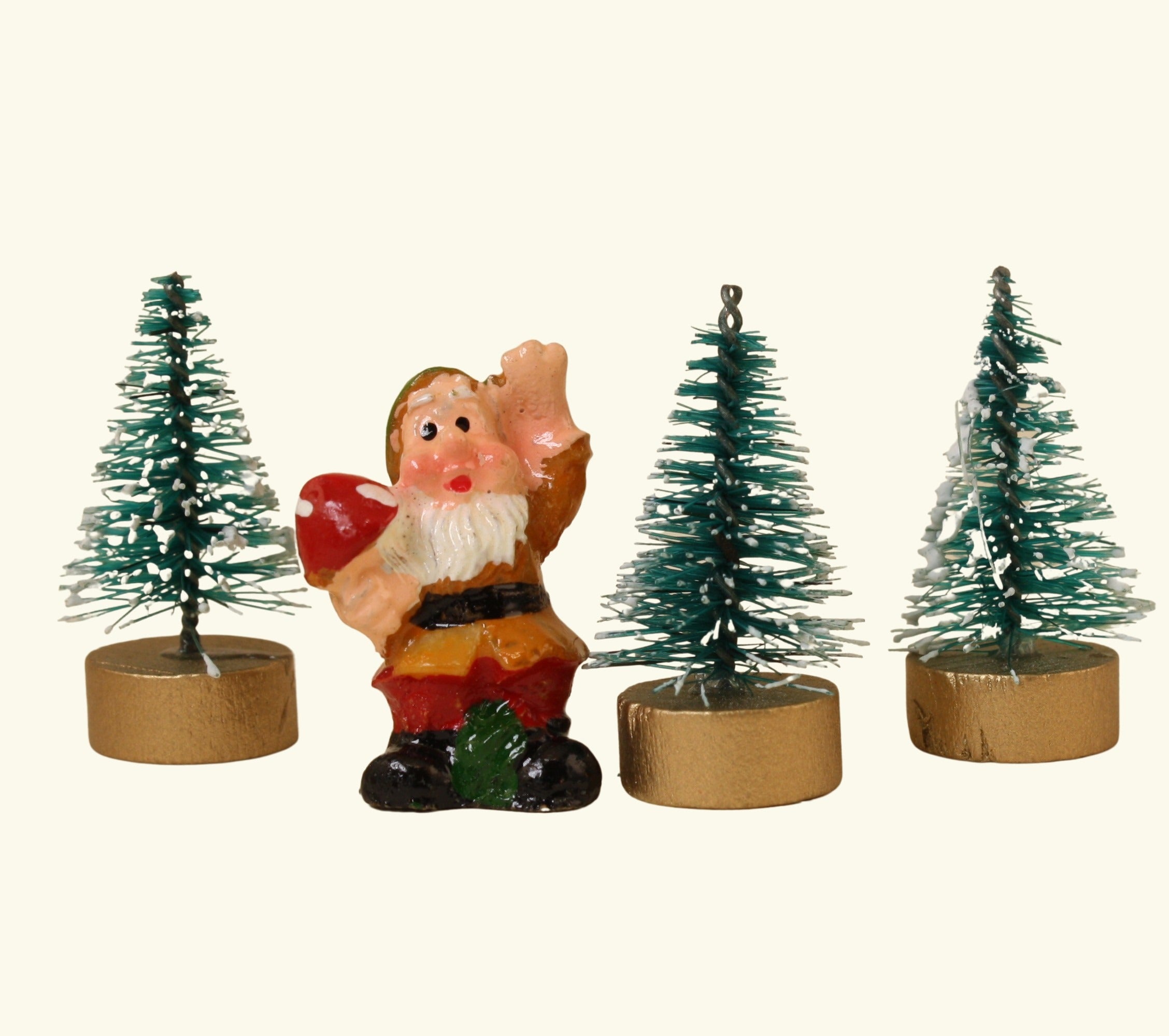 Micro Christmas Trees - Only 1" Tall - 6 Pcs - 218-0515