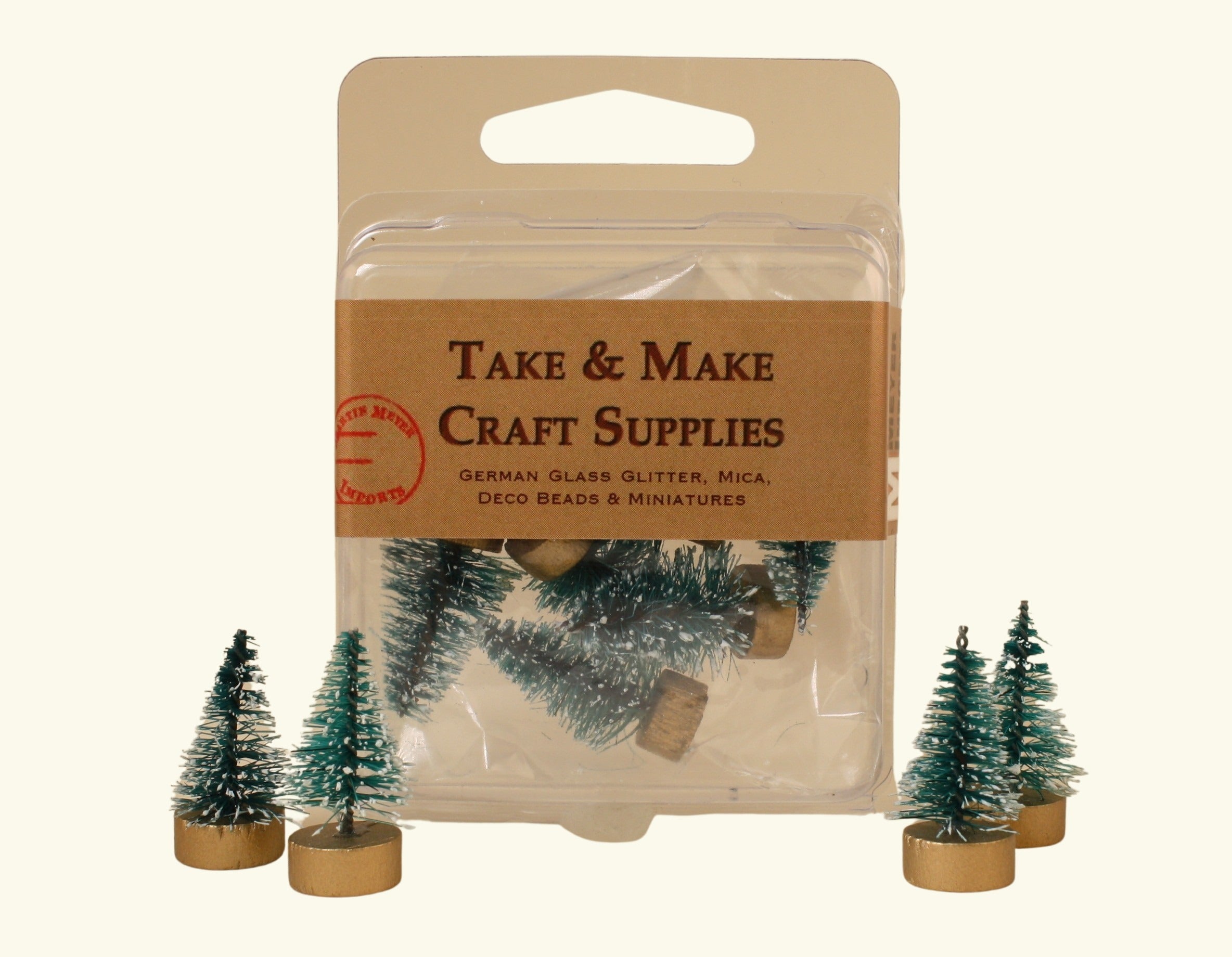 Micro Christmas Trees - Only 1" Tall - 6 Pcs - 218-0515