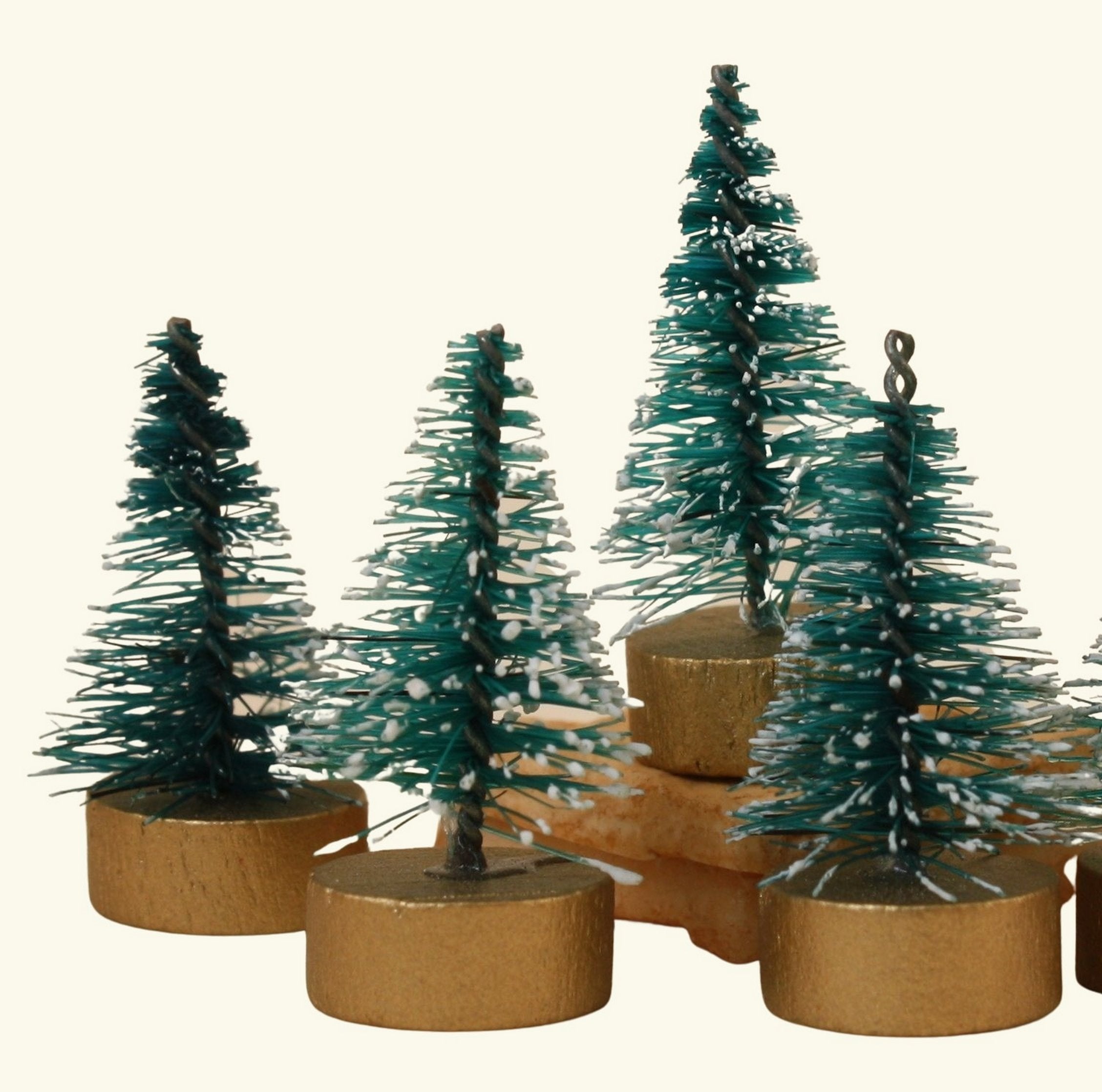 Micro Christmas Trees - Only 1" Tall - 6 Pcs - 218-0515