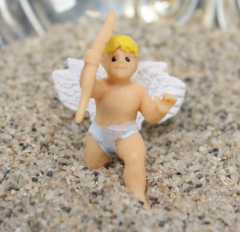 Miniature Cupid Figure - Wings - 1" Tall - Set of 4 - 234-0036