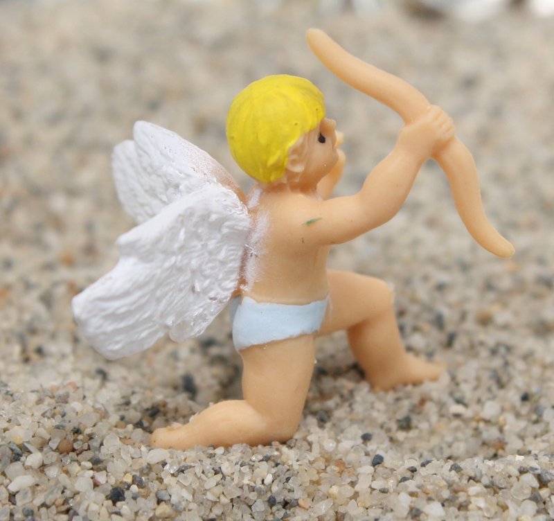 Miniature Cupid Figure - Wings - 1" Tall - Set of 4 - 234-0036