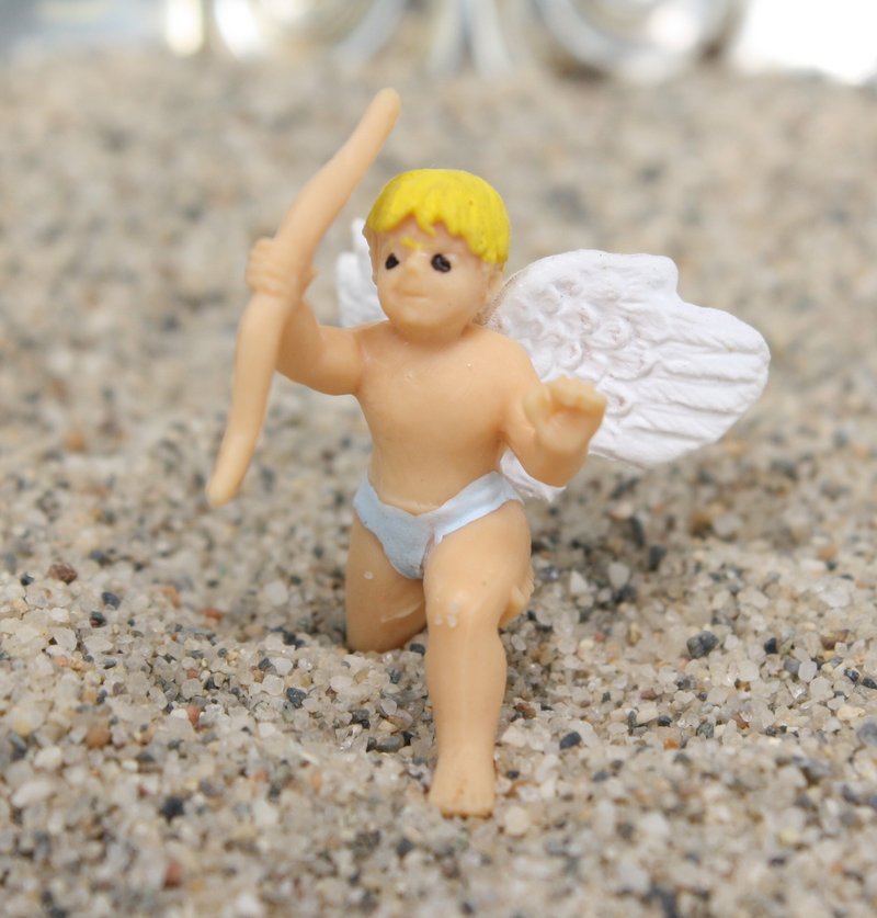 Miniature Cupid Figure - Wings - 1" Tall - Set of 4 - 234-0036