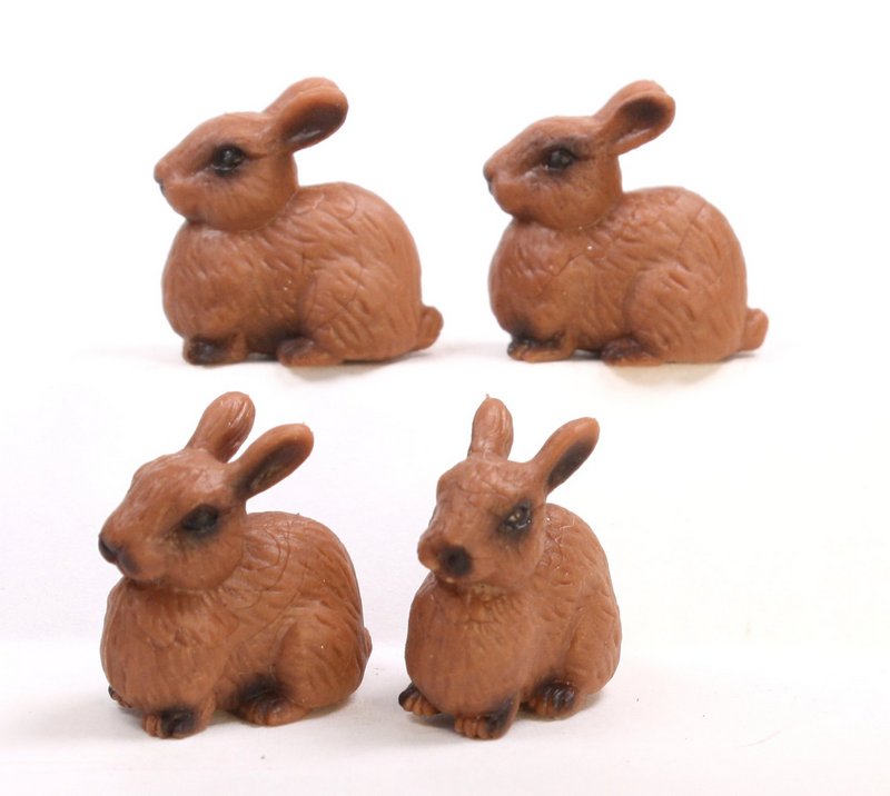 Rabbits - Realistic Bunnies - Set of 4 - 234-5422