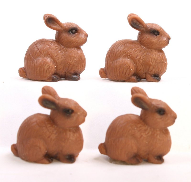 Rabbits - Realistic Bunnies - Set of 4 - 234-5422