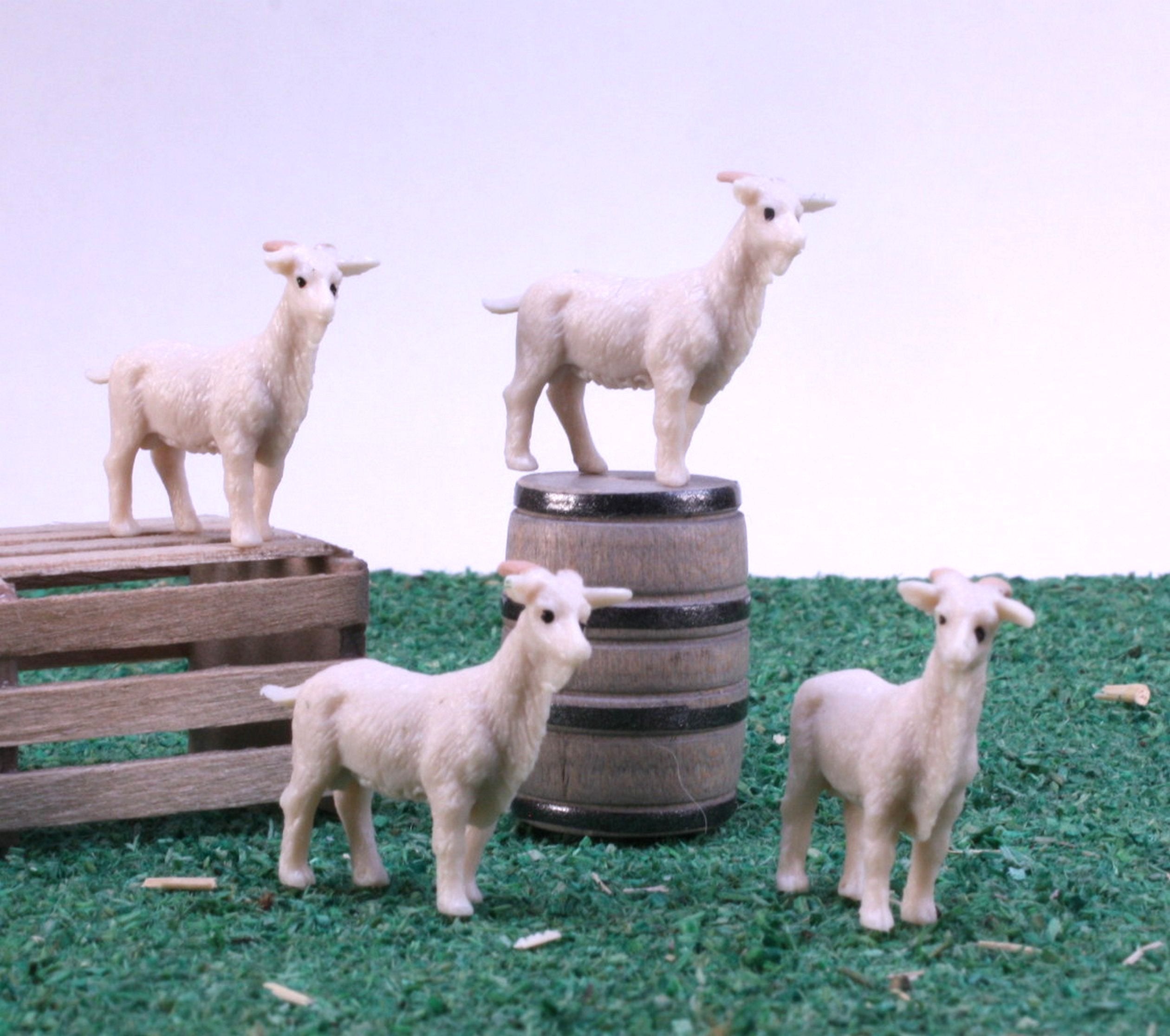 Goats - Mini Farm Animals - Set of 4 - Detailed - 235-0622