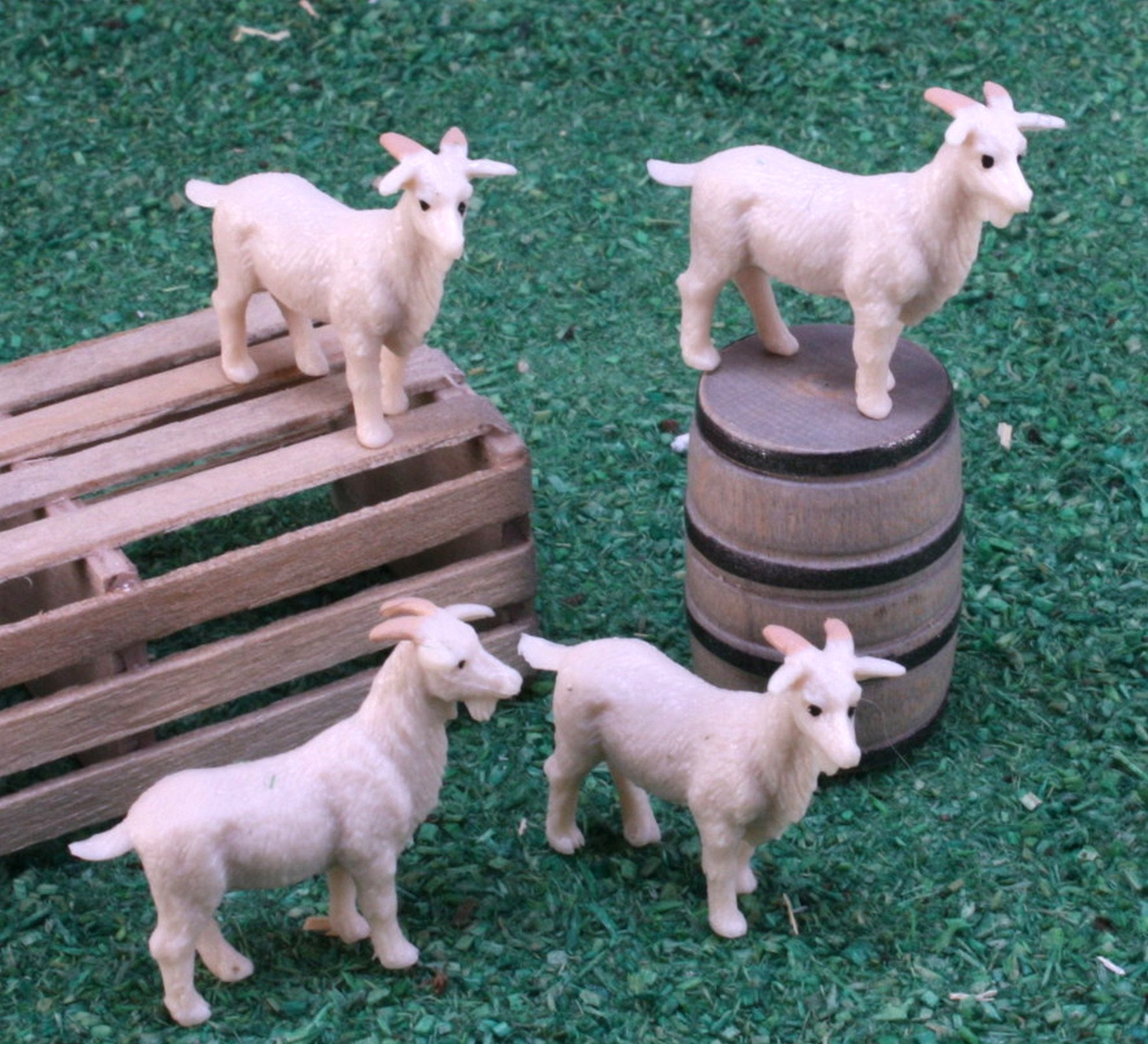 Goats - Mini Farm Animals - Set of 4 - Detailed - 235-0622