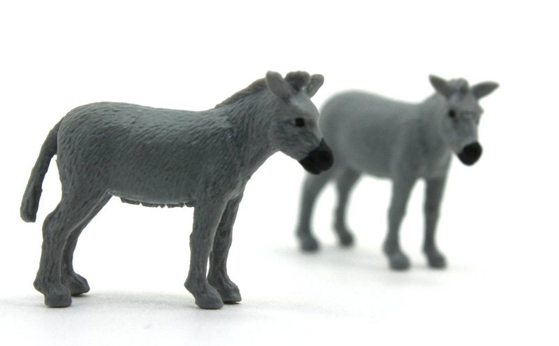 Donkeys  -  Set of 4 - 1" Tall - 235-2522