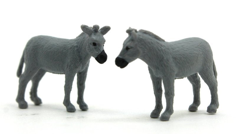 Donkeys  -  Set of 4 - 1" Tall - 235-2522