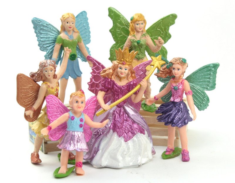 Fairy Set -  Set of 6  - 2" Tall - 268-9804