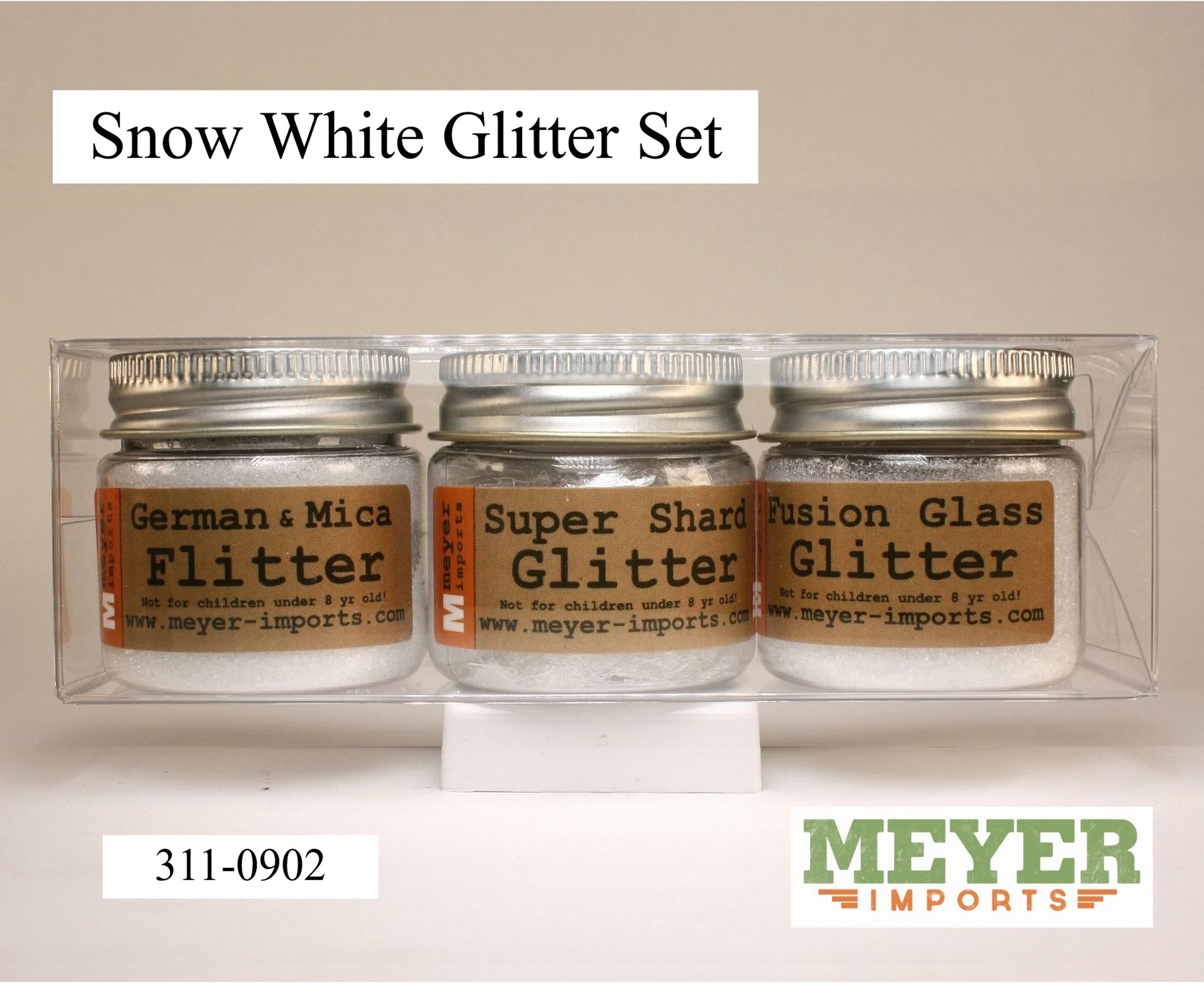 Snow White Icey Glitter Set - 3 Jars - 311-0902