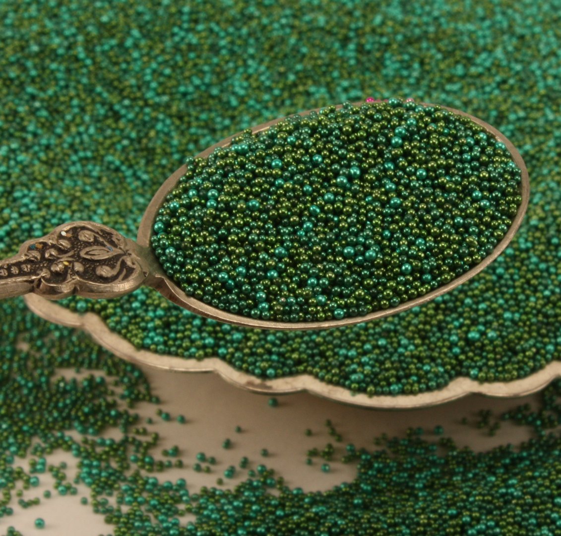 Green - Glass Deco Beads (311-3009)